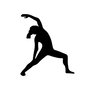 Wallity Yoga 5 Escultura de Pared de Metal Negra